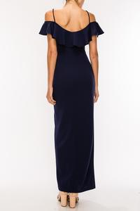 Vestido largo hombros descubiertos - Imagen 3