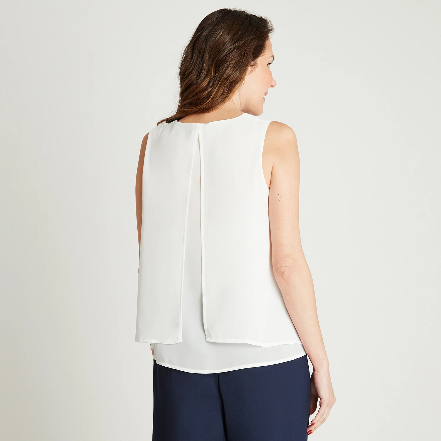 Blusa Blanco Tajalí Frente y Espalda - Imagen 2