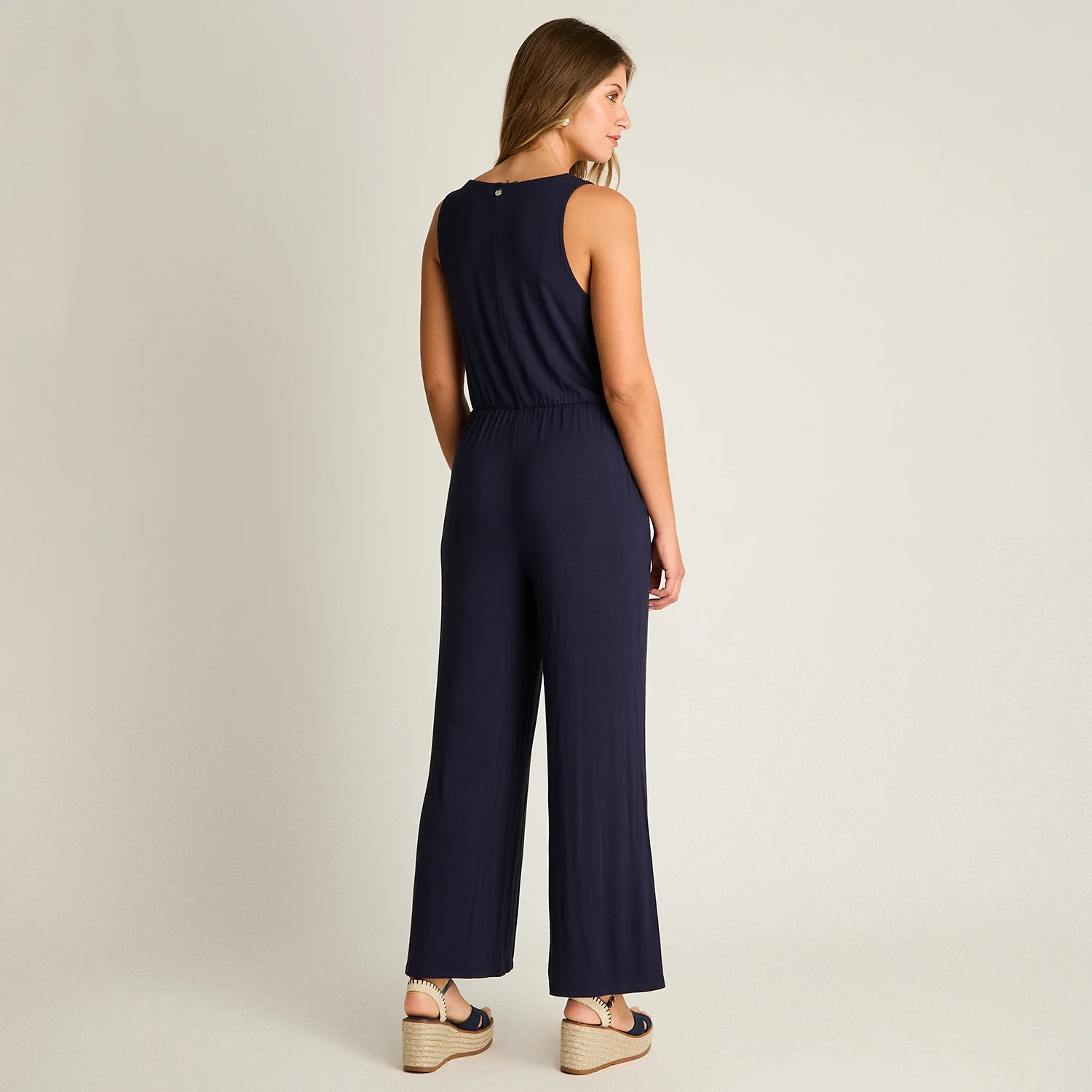 Enterito Sin Mangas Azul Elasticidad Media Calce Normal A2128 - Imagen 2