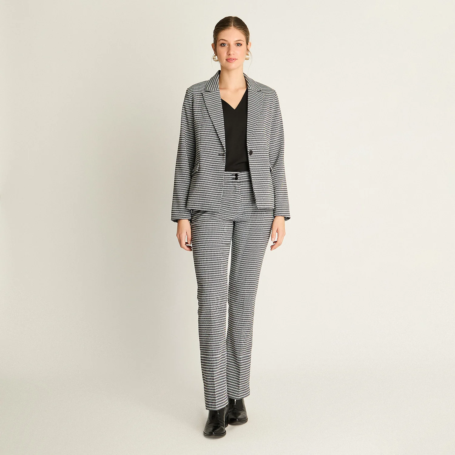 Blazer Crudo Estampado - Imagen 4