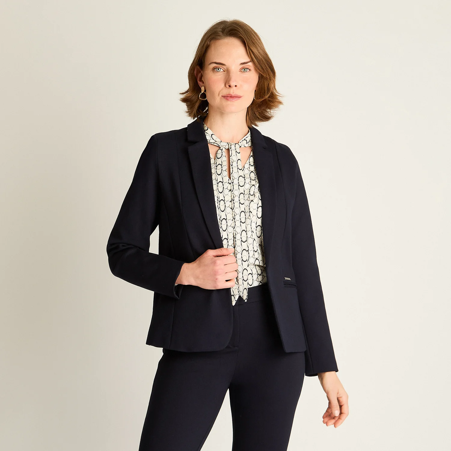 Blazer Azul Entallado - Imagen 5