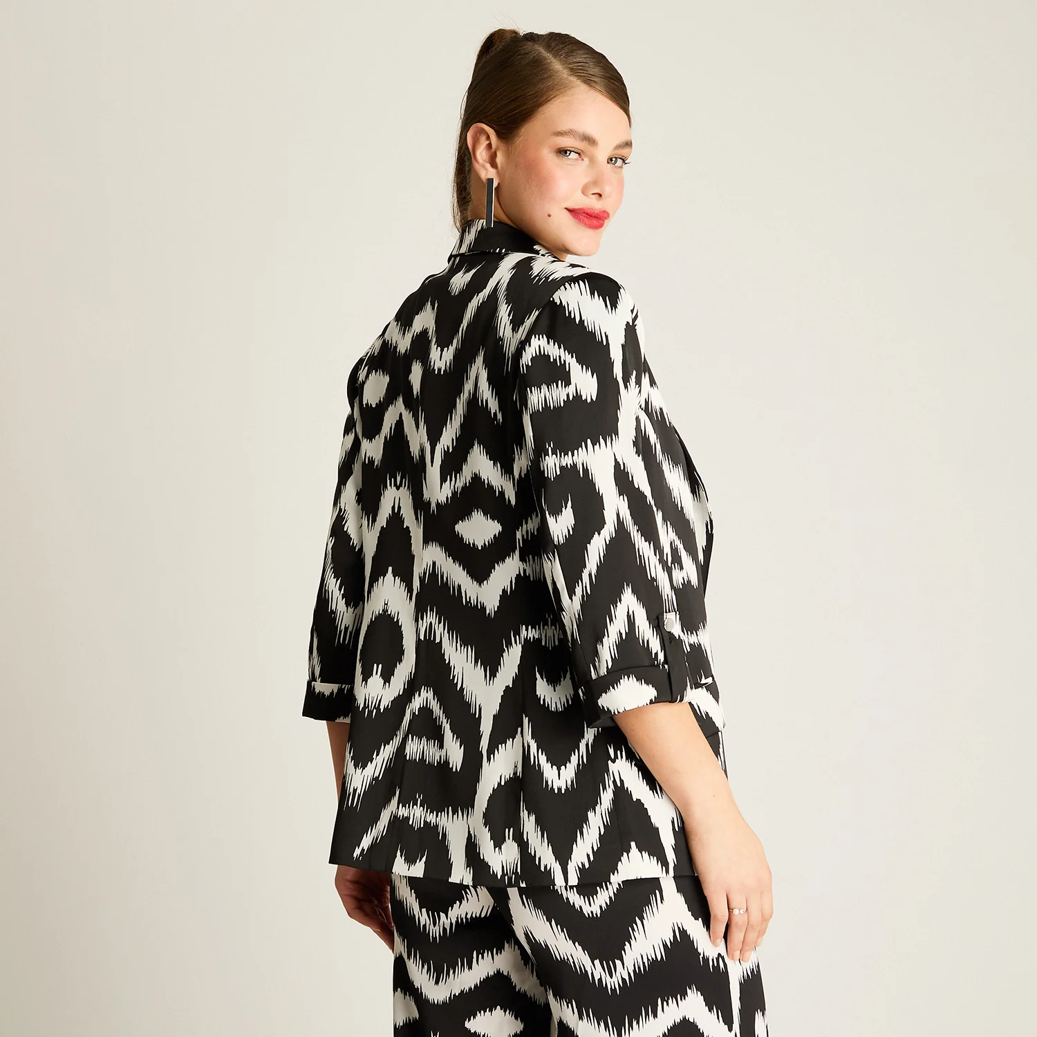 Blazer Crudo Estampado Zebra - Imagen 2