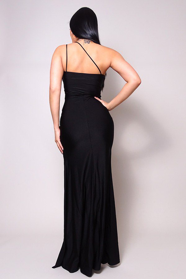 Vestido maxi dorado - Imagen 5