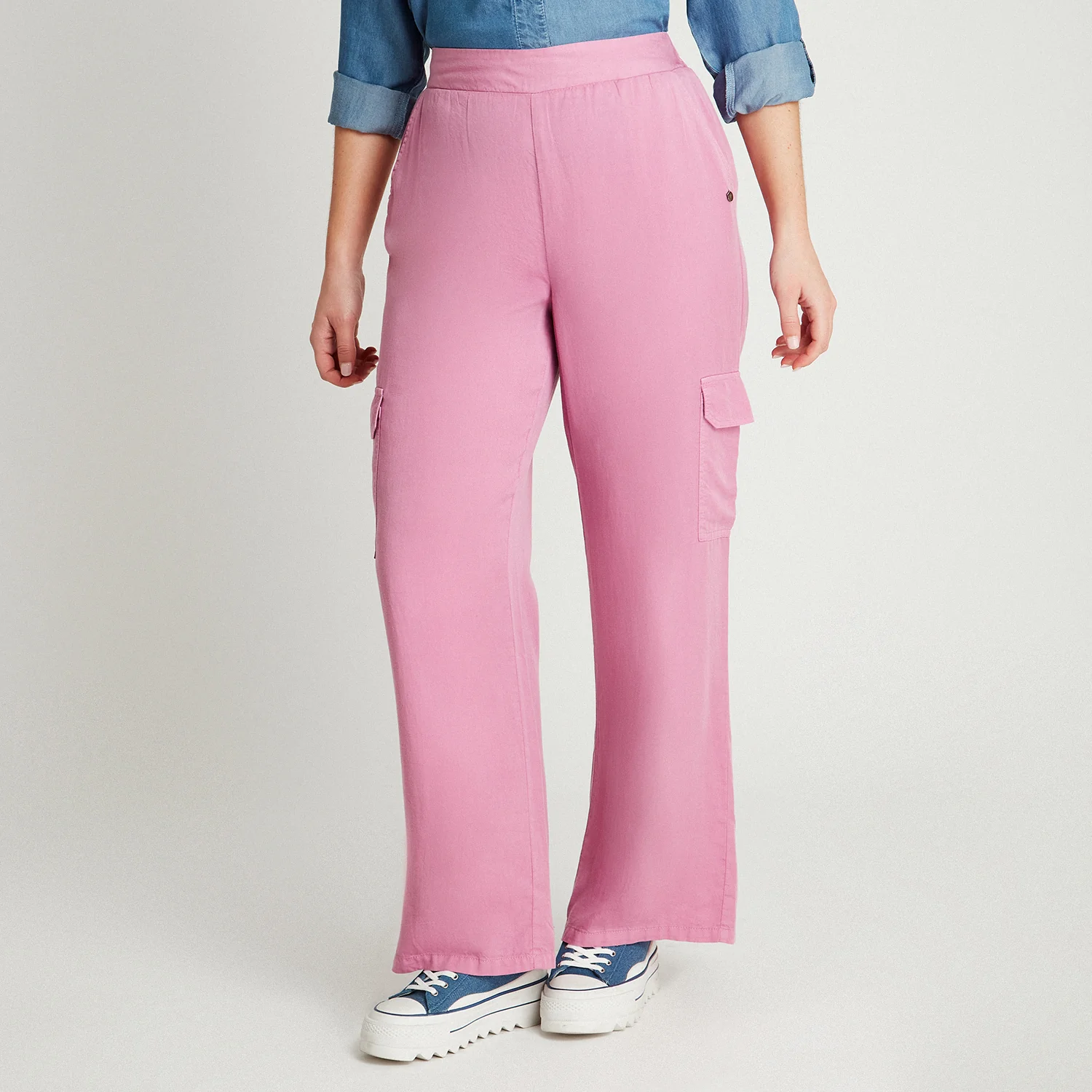 Pantalón Sport Lila Palazzo A2342